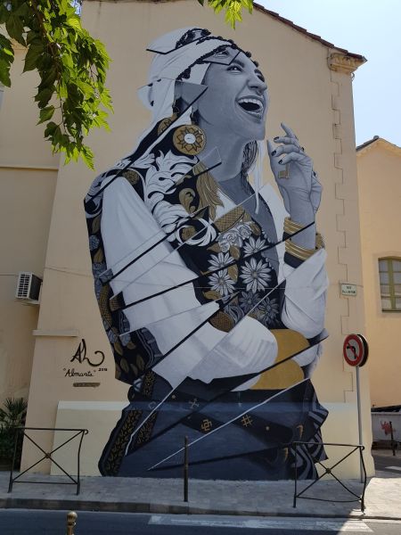 Map of street art in Narbonne (France)