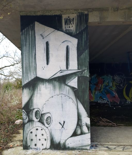 Map of street art in Floirac (France)