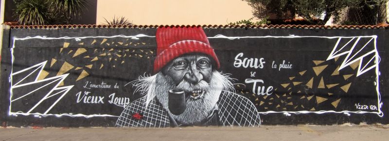 Map of street art in Sète (France)