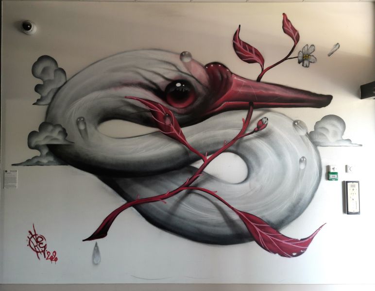Map of street art in La Tronche (France)