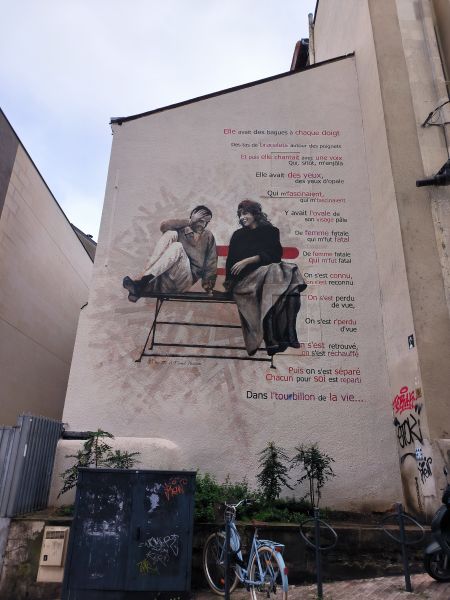 Map of street art in Angers (France)