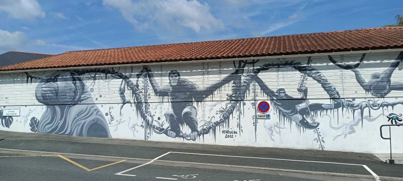 Map of street art in La Boissière-du-Doré (France)