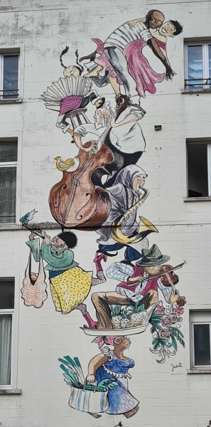 Map of street art in Saint-Josse-ten-Noode (Belgium)