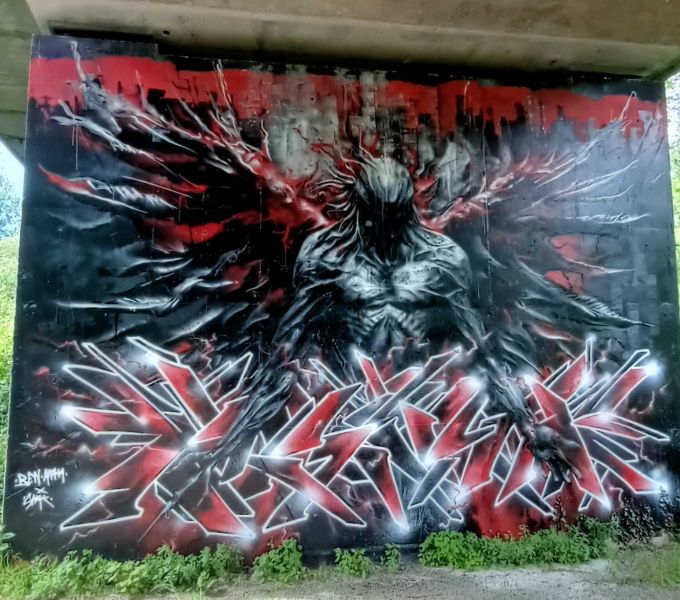 Map of street art in Rezé (France)
