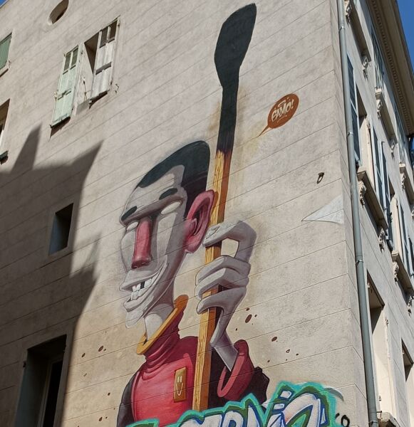 Map of street art in Marseille (France)