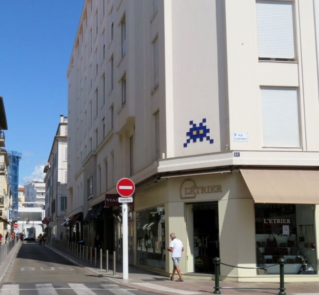 Map of street art in Cannes (France)