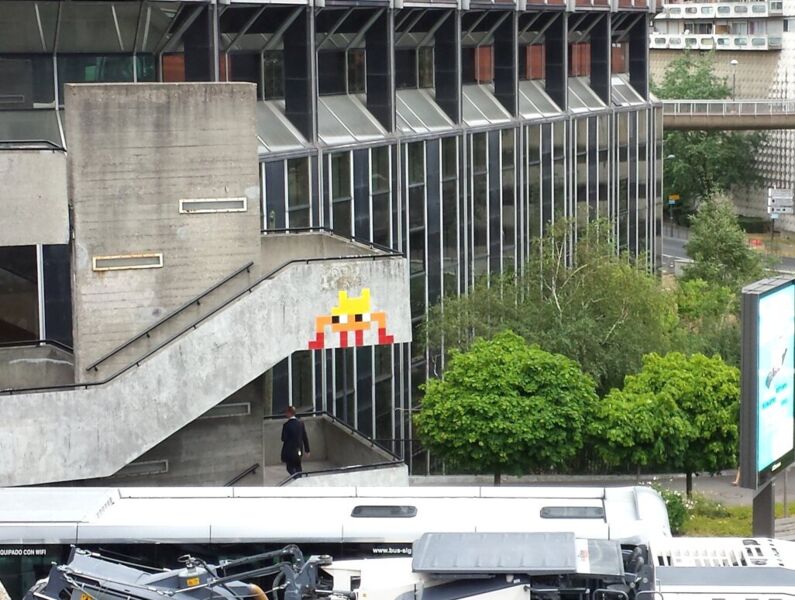Map of street art in Courbevoie (France)