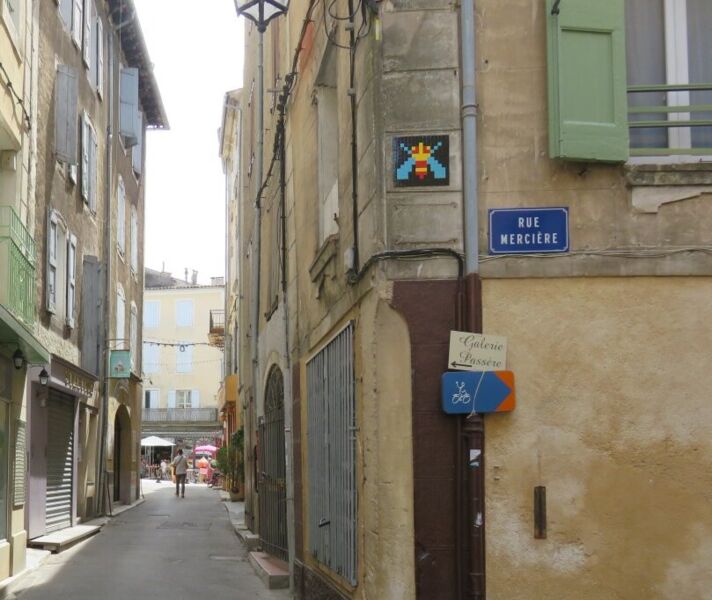 Carte et plan du street art à Forcalquier (France)
