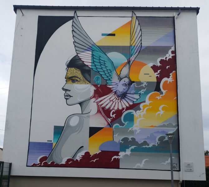 Map of street art in Gargenville (France)