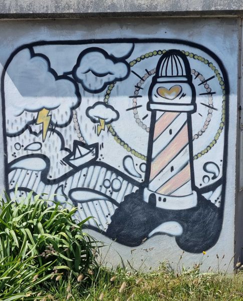 Map of street art in Santec (France)