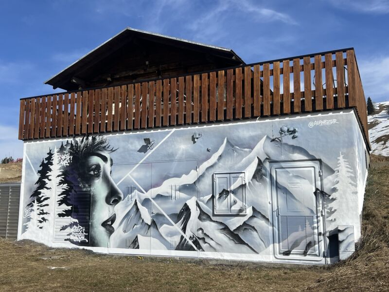 Carte et plan du street art à Cohennoz (France)