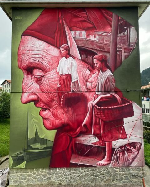 Map of street art in Ondarroa (Spain)