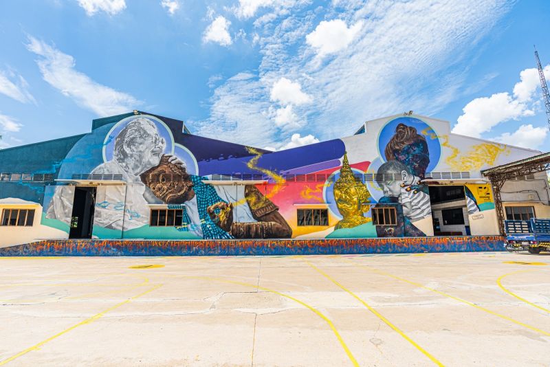 Map of street art in Phnom Penh (Cambodia)