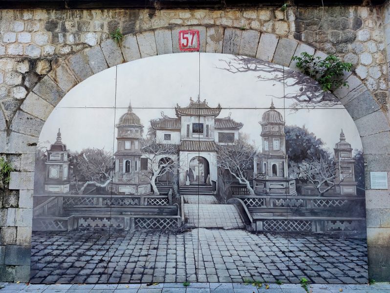 Map of street art in Hanoi (Vietnam)