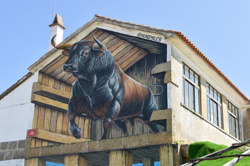 Map of street art in Alfaiates (Portugal)