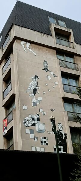 Map of street art in Bruxelles (Belgium)