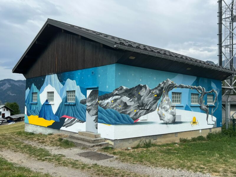 Carte et plan du street art à Notre-Dame-de-Bellecombe (France)