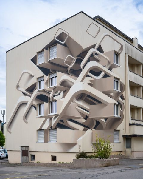 Map of street art in Porrentruy (Switzerland)