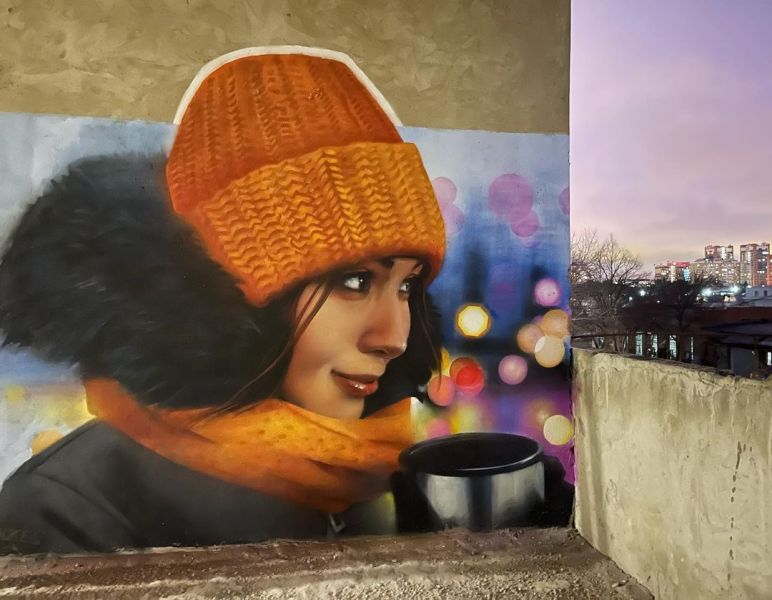 Map of street art in Krasnodar (Russia)