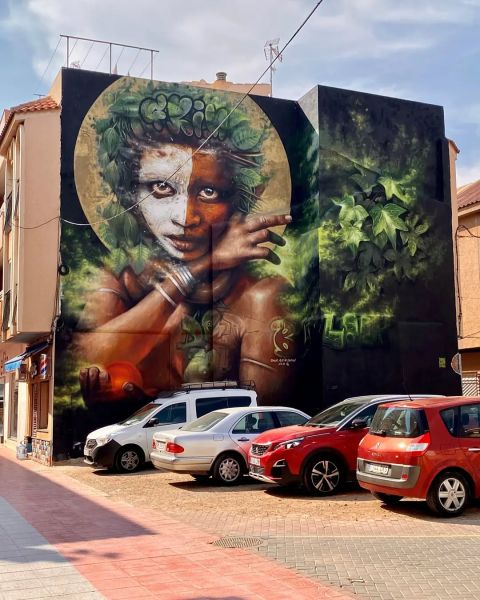 Map of street art in Los Alcázares (Spain)