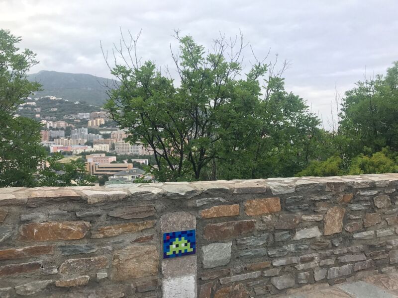 Carte et plan du street art à Bastia (France)