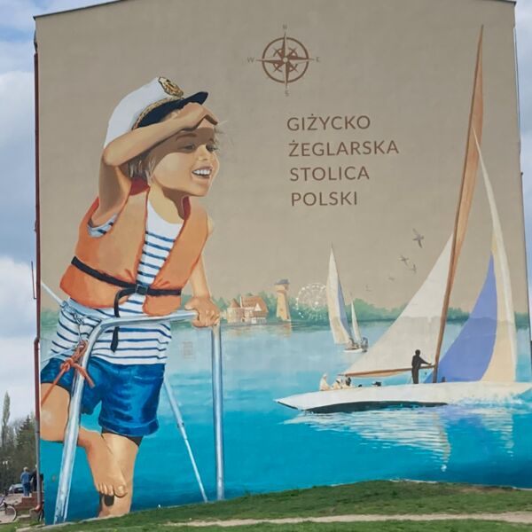 Map of street art in Giżycko (Poland)