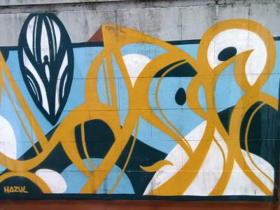 Fluidité abstraite par Hazul — Street art de Hazul à Porto