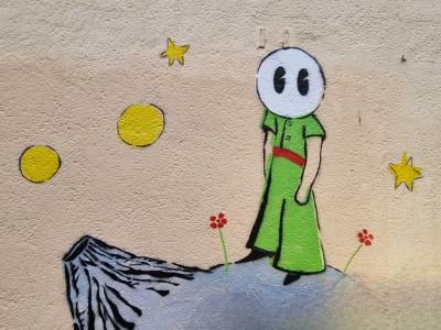 The Little Prince - Antoine de Saint-Exupéry — Street art in Clermont-Ferrand
