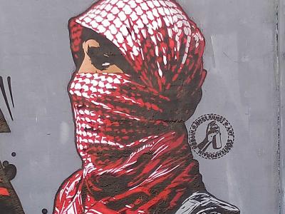 Veiled woman Jinks Kunst — Street art by Jinks Kunst in Nantes