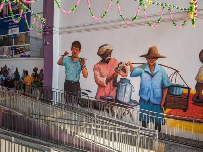 Traditional street vendors, Singapore — Street art in Singapore