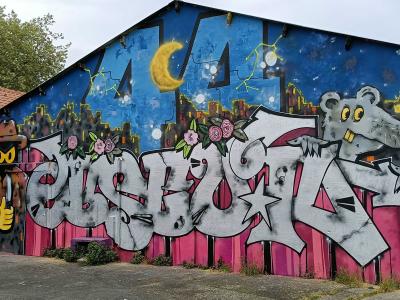 Nocturnal Landscape and Wildstyle, Nantes — Street art in Nantes