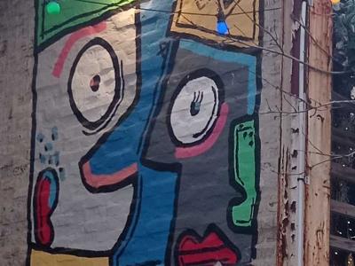 The Chatty Lady and Mr Talkative — Street art in Marcq-en-Barœul