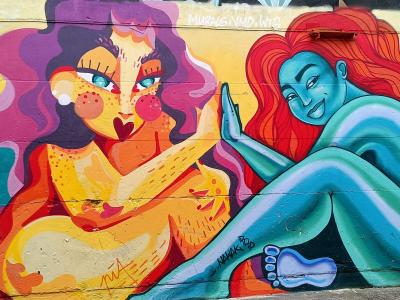 Two Radiant Women by Anais Pia — Street art by Anais Pia, Lolo Nawak in Berlin