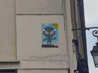 Mr Djoul Pixel Character — Street art by Mr Djoul in Paris
