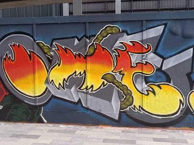 Chivas - Fire Letters with Character — Street art in London