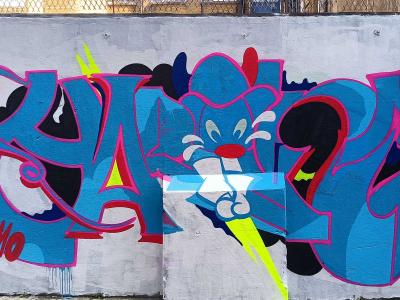 Blue Magenta Wild Style — Street art in London