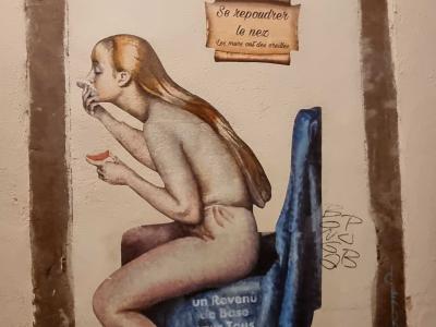 Se repoudrer le nez — Street art à Strasbourg