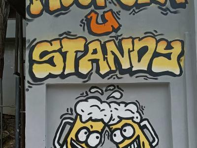 Hospoda u Standy, Standa's pub — Street art in Prague