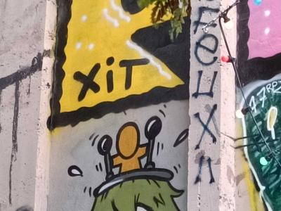 Yellow XIT Flag by Jace — Street art by Jace in La Rochelle
