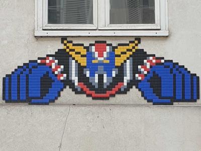 Goldorak Grendizer — Street art by Zigom in Paris