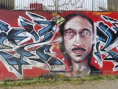Red Wild Style Mural by Jef and Cezra — Street art by Jef, Ezra in Redon