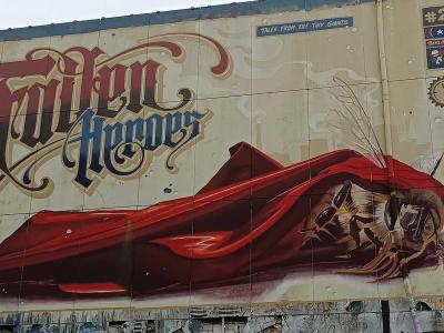 Fallen Idiots - Deep Rest — Street art by Berlin 21 in Berlin