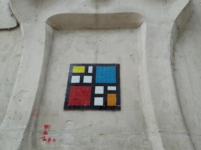 Visage Pixel Art Sticker — Street art de Waldo à Angers
