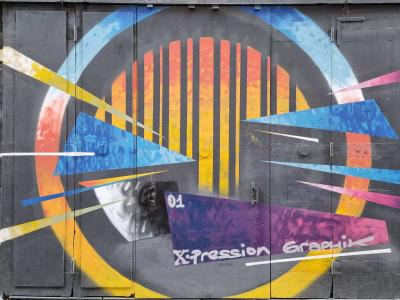 X-pression Graphik Circular Graffiti — Street art in Clermont-Ferrand