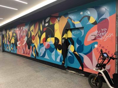 Abstract Composition Metro Madrid — Street art in Madrid