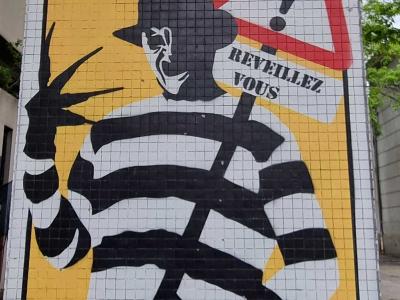 Freddy Krueger — Réveillez-Vous, par Otist — Street art de OTIST à Grenoble