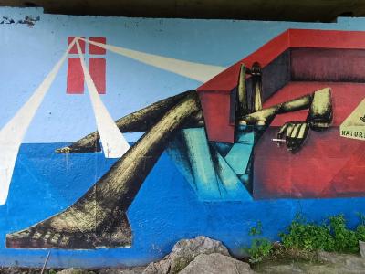 Scène côtière — Street art de fkv37 (FUKOV37) à Rezé