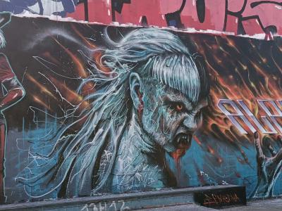 Alpha — Heroine and Monster — Street art in Nantes