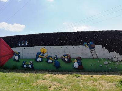 Pingouins Ador Bouguenais — Street art de Ador à Bouguenais