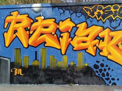 Lettrage urbain — Street art à Nantes